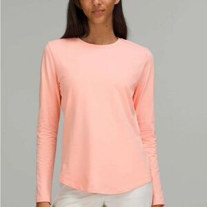 Lululemon Love Long Sleeve Shirt in Dew Pink Fast shipping